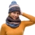 Czapka zimowa Buff KNITTED & FLEECE HAT ALINA - BLUE