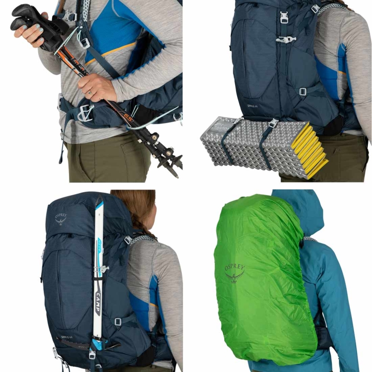 Damski plecak turystyczny Osprey Sirrus 44 - Tunnel Vision Grey