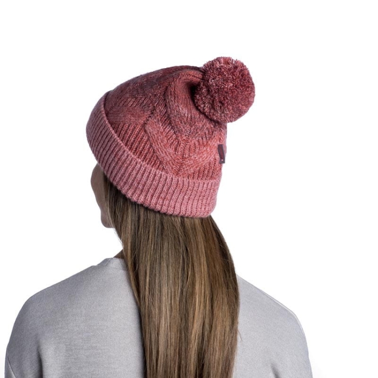 Czapka Buff KNITTED & FLEECE HAT MASHA - BLOSSOM