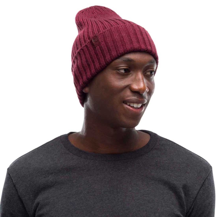 Czapka Buff Merino Wool Hat NORVAL - MAROON