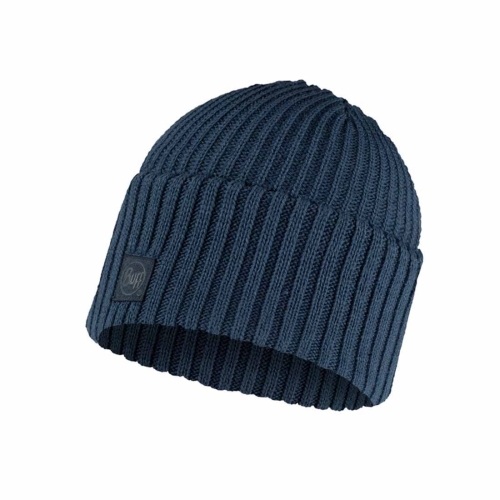 Czapka zimowa Buff KNITTED HAT RUTGER - STEEL BLUE