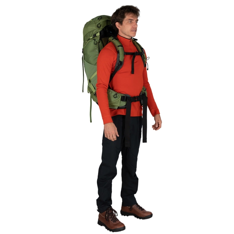 Pojemny męski plecak Osprey Atmos AG 50 L/XL - Mythical Green