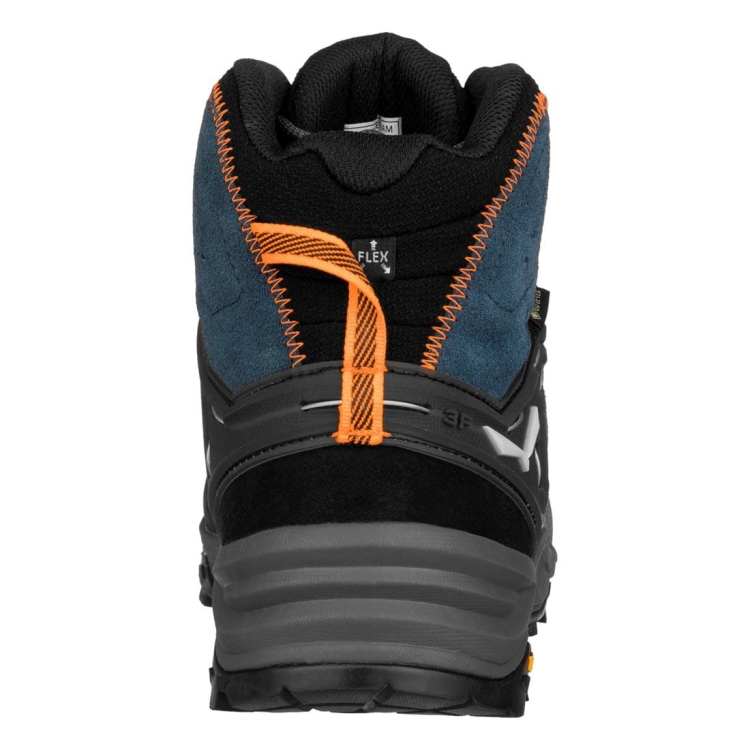 Męskie buty trekkingowe Salewa MS ALP Trainer 2 Mid GTX - Dark Denim/Fluo Orange