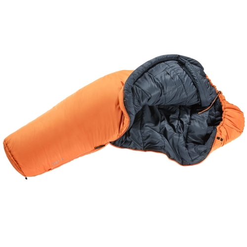 Śpiwór dla wysokich Deuter Orbit -5° LONG-Lewy Mandarine-Ink