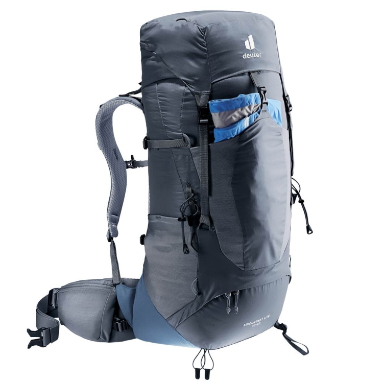 Dwukomorowy plecak turystyczny Deuter Aircontact Lite 40+10 - Black-Marine