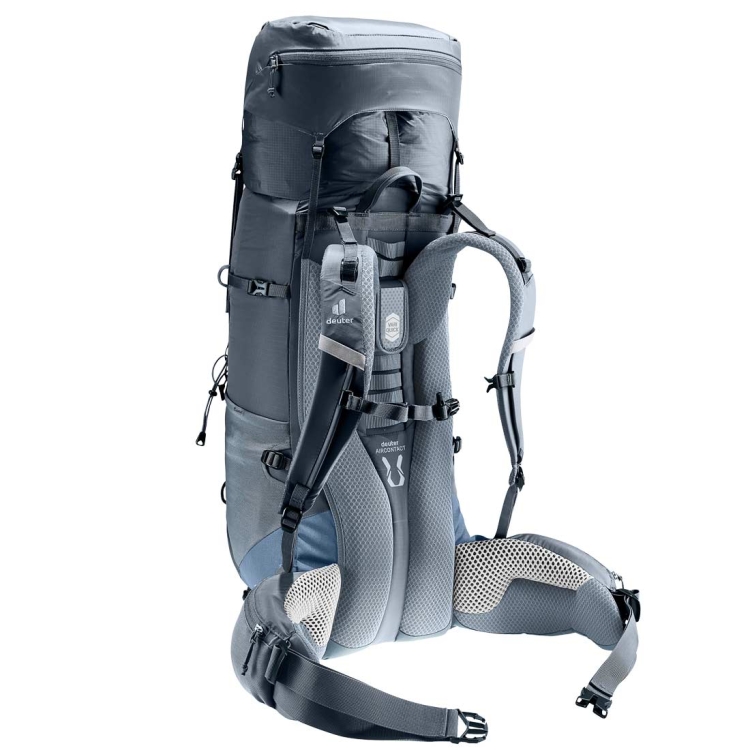 Dwukomorowy plecak turystyczny Deuter Aircontact Lite 40+10 - Black-Marine