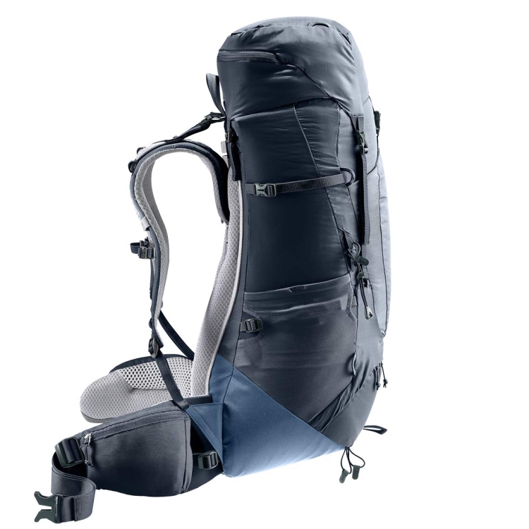 Dwukomorowy plecak turystyczny Deuter Aircontact Lite 40+10 - Black-Marine