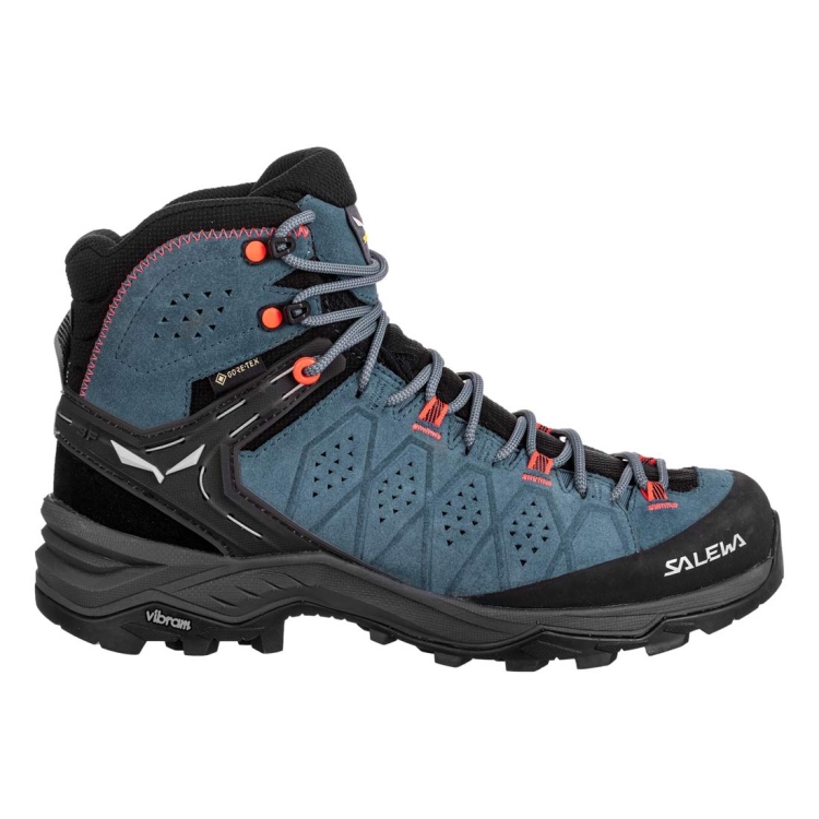 Damskie buty trekkingowe Salewa WS ALP Trainer 2 Mid GTX - Java Blue/Fluo Coral