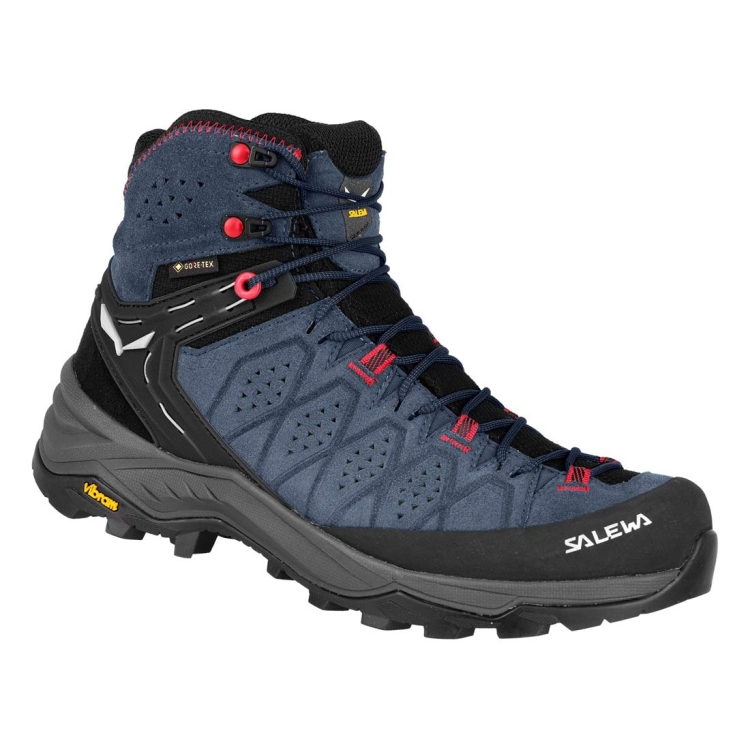 Damskie buty trekkingowe Salewa WS ALP Trainer 2 Mid GTX - Java Blue/Fluo Coral