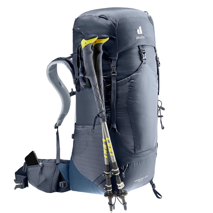 Plecak turystyczny Deuter Aircontact Lite 50+10 - Black-Marine