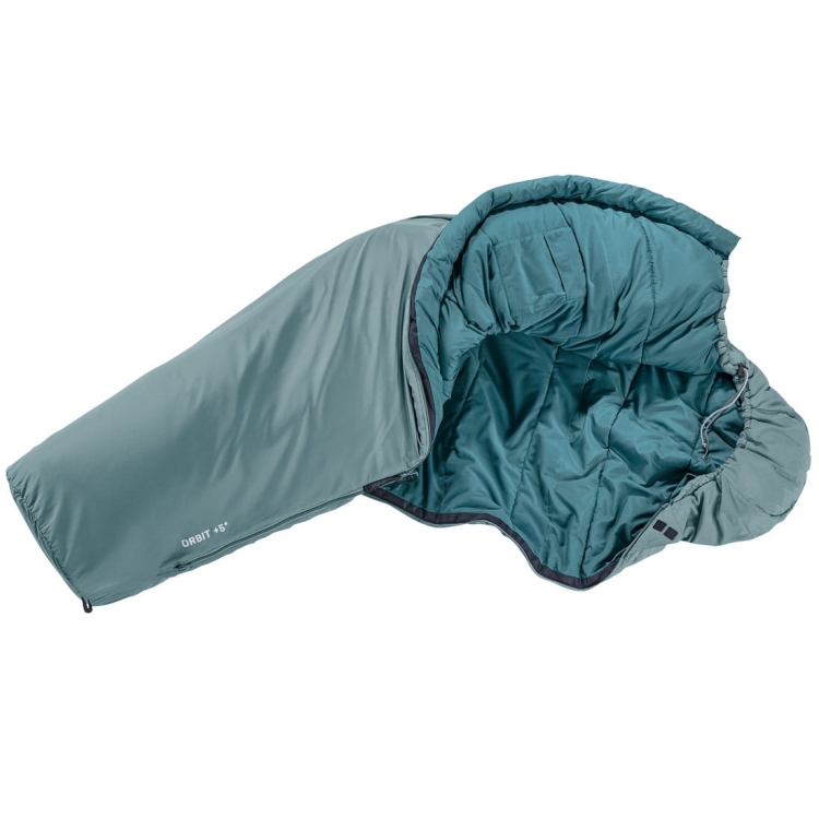 Jednowarstwowy śpiwór damski Deuter Orbit +5° SL-Prawy Shale-Slateblue