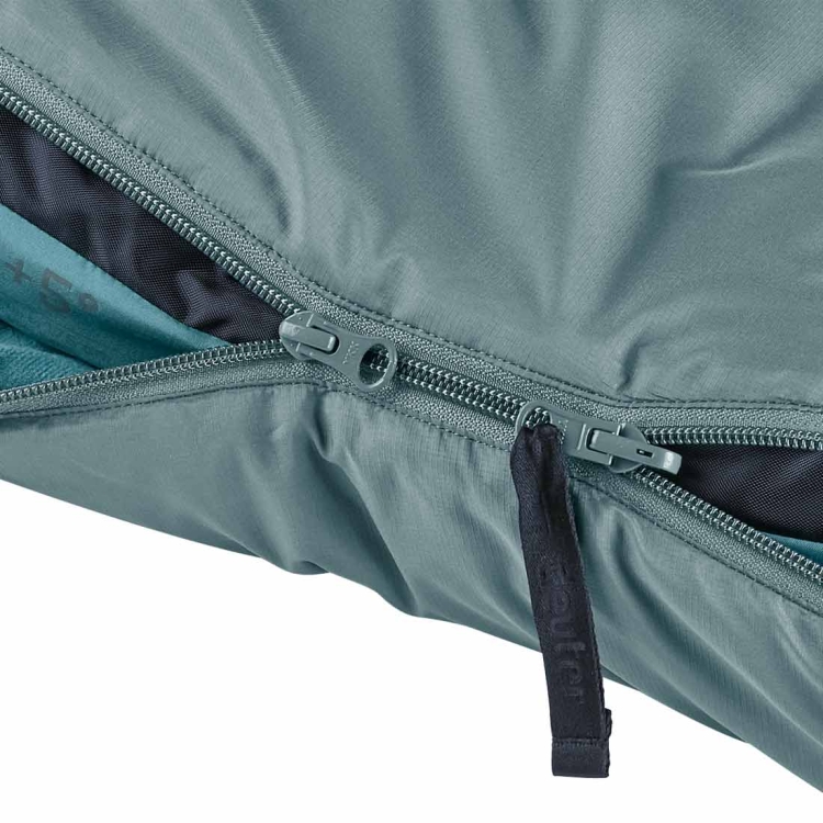 Jednowarstwowy śpiwór damski Deuter Orbit +5° SL-Prawy Shale-Slateblue