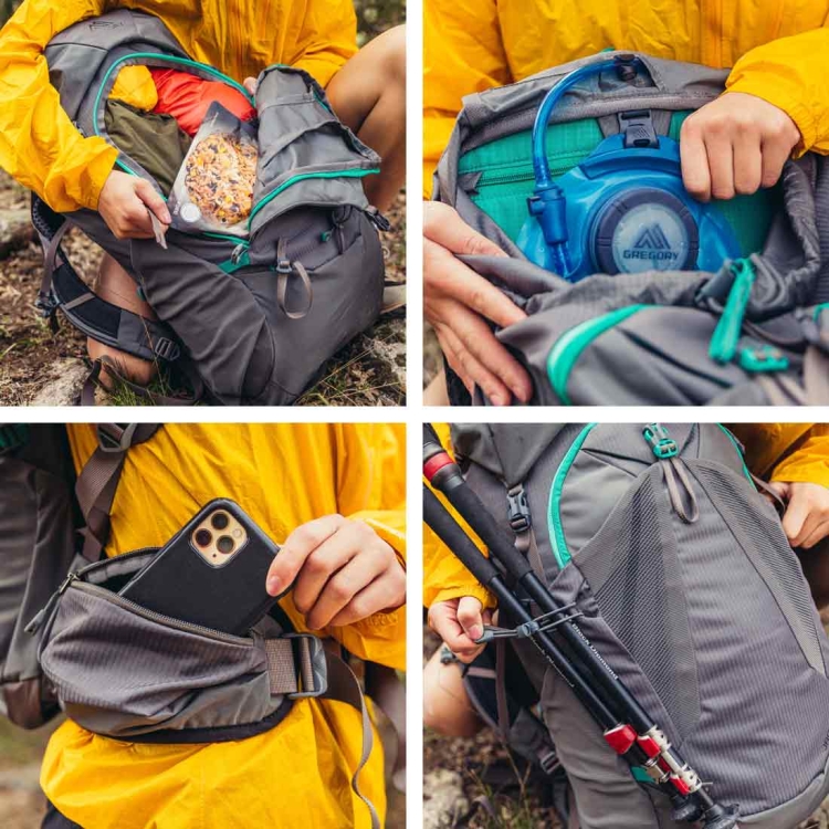 Damski plecak z siatką Gregory Jade 33 XS/S - Midnight Navy