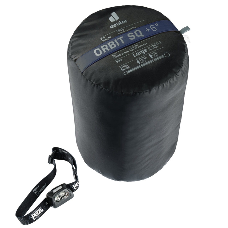 Śpiwór kopertowy jednowarstwowy Deuter Orbit SQ +6°-Lewy Ink-TeaI