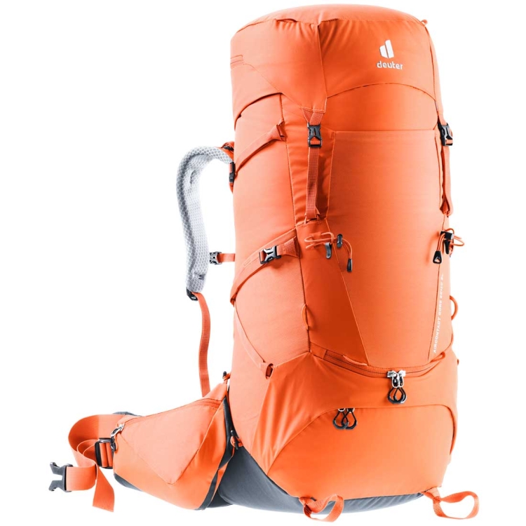 Damski plecak turystyczny Deuter Aircontact Core 55+10 SL - Paprika-Graphite