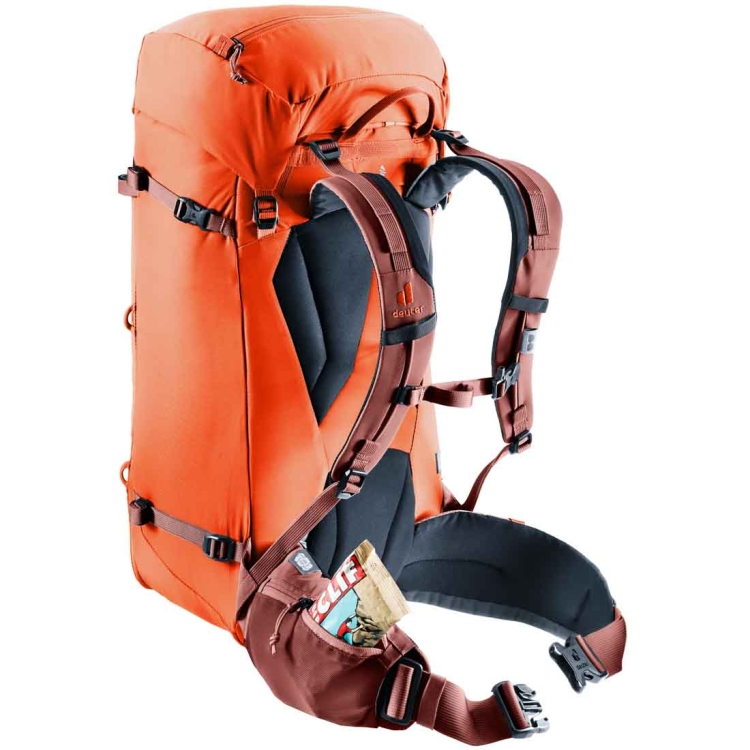Damski plecak alpinistyczny Deuter Guide 32+8 SL - Papaya-Redwood