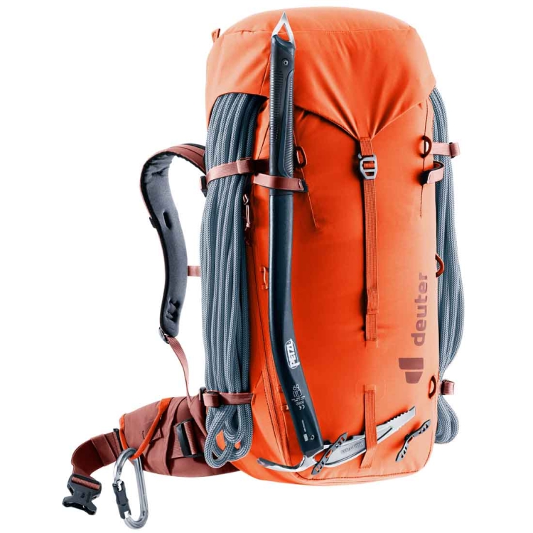 Damski plecak alpinistyczny Deuter Guide 32+8 SL - Papaya-Redwood