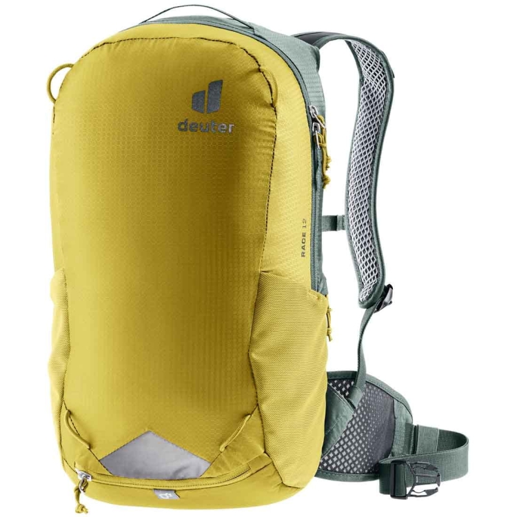Lekki plecak rowerowy Deuter Race 12 - Turmeric-Ivy