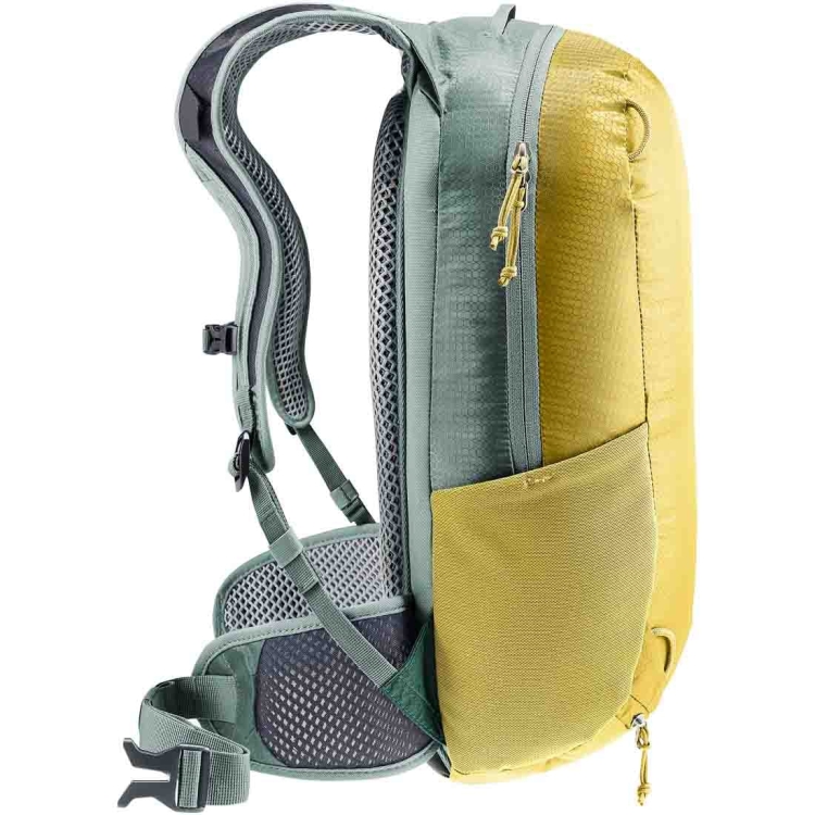 Lekki plecak rowerowy Deuter Race 12 - Turmeric-Ivy