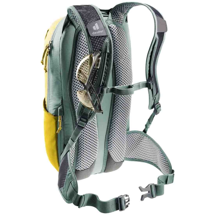 Lekki plecak rowerowy Deuter Race 12 - Turmeric-Ivy