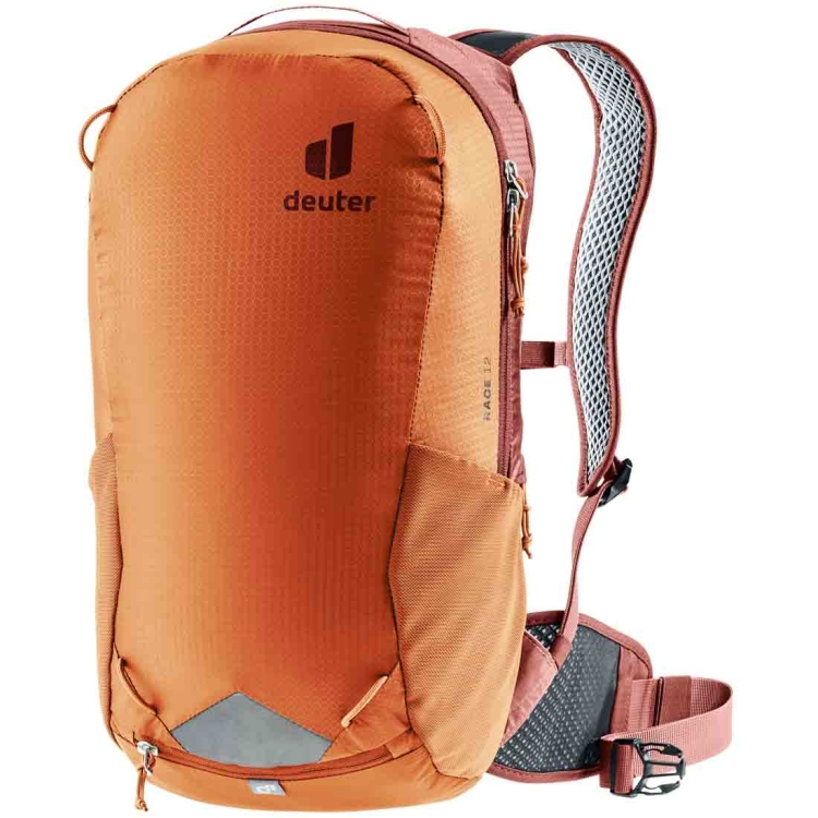 Lekki plecak rowerowy Deuter Race 12 - Chestnut-Redwood