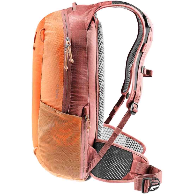 Lekki plecak rowerowy Deuter Race 12 - Chestnut-Redwood