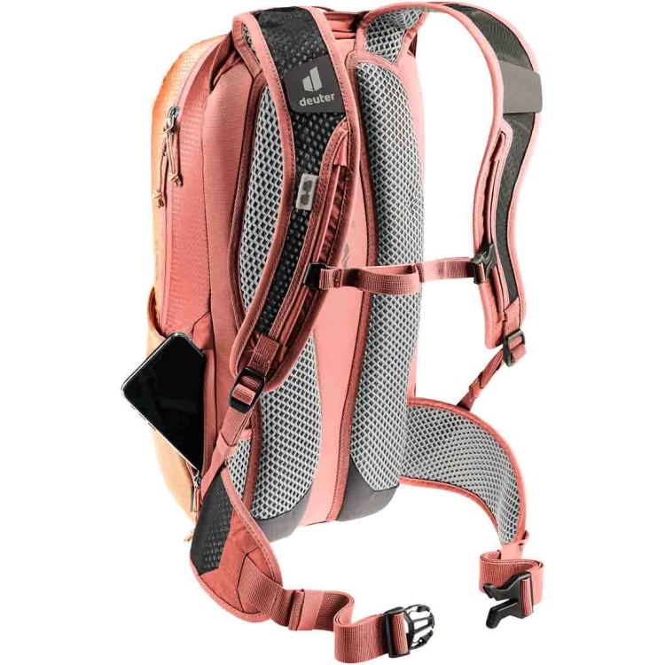 Lekki plecak rowerowy Deuter Race 12 - Chestnut-Redwood