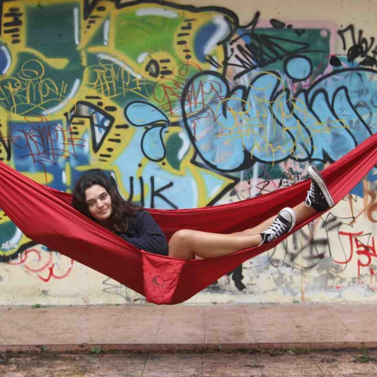 Hamak Ticket To The Moon Compact Hammock - Burgundy