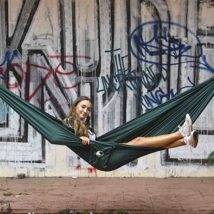 Hamak Ticket To The Moon Compact Hammock - Dark Green