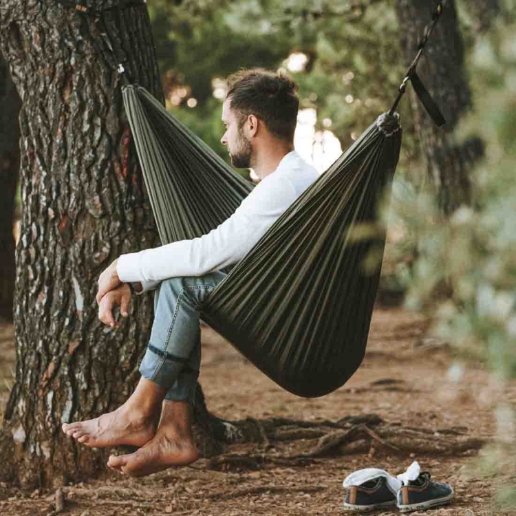 Hamak Ticket To The Moon Oryginal Hammock - Army Green/Brown