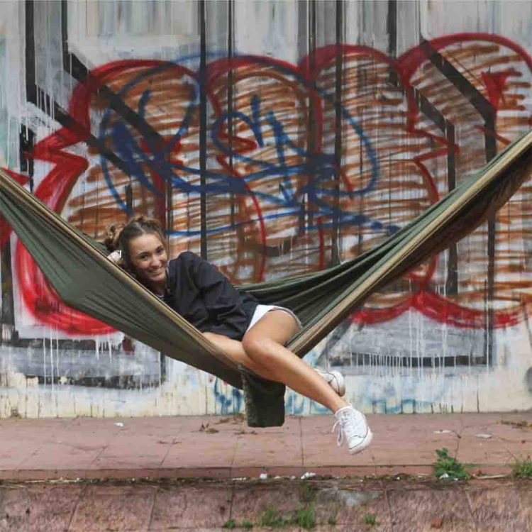 Hamak Ticket To The Moon Oryginal Hammock - Army Green/Brown