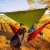 Hamak Ticket To The Moon Oryginal Hammock - Burgundy/Dark Yellow
