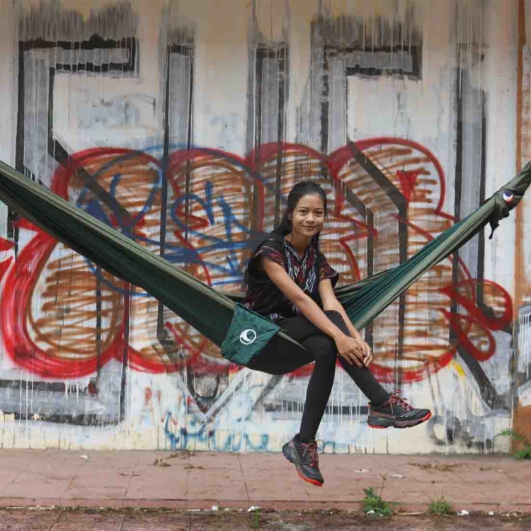 Hamak Ticket To The Moon Oryginal Hammock - Dark Green/Army Green
