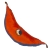 Hamak Ticket To The Moon Oryginal Hammock - Blue/Orange