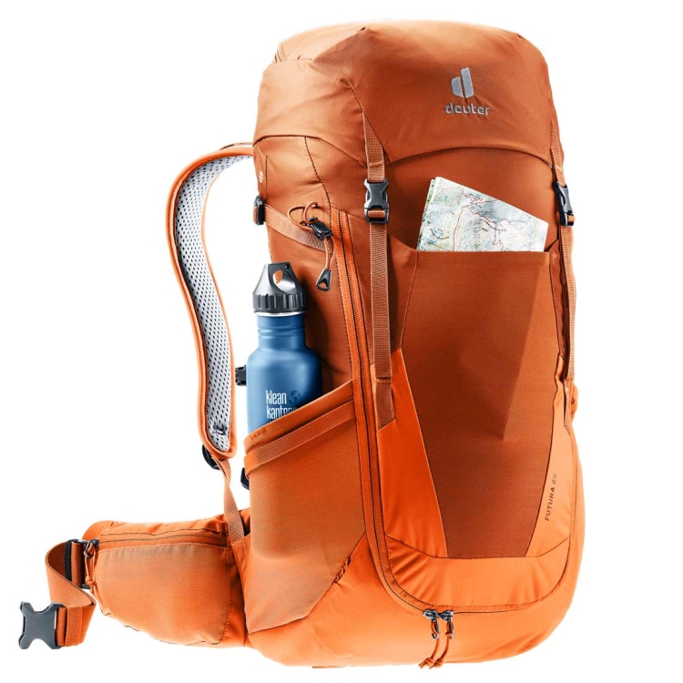 Turystyczny plecak z siatką Deuter Futura 26 - Chestnut-Mandarine