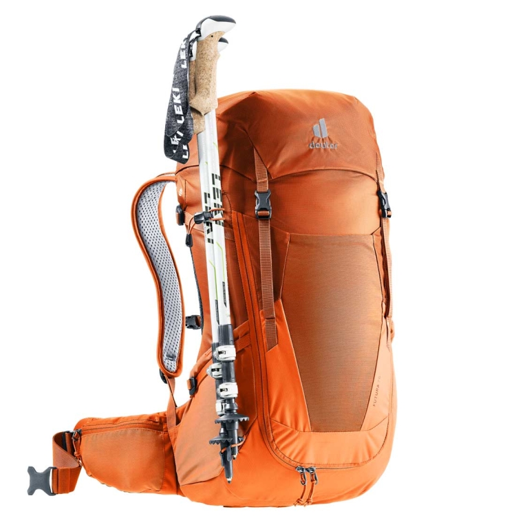 Turystyczny plecak z siatką Deuter Futura 26 - Chestnut-Mandarine