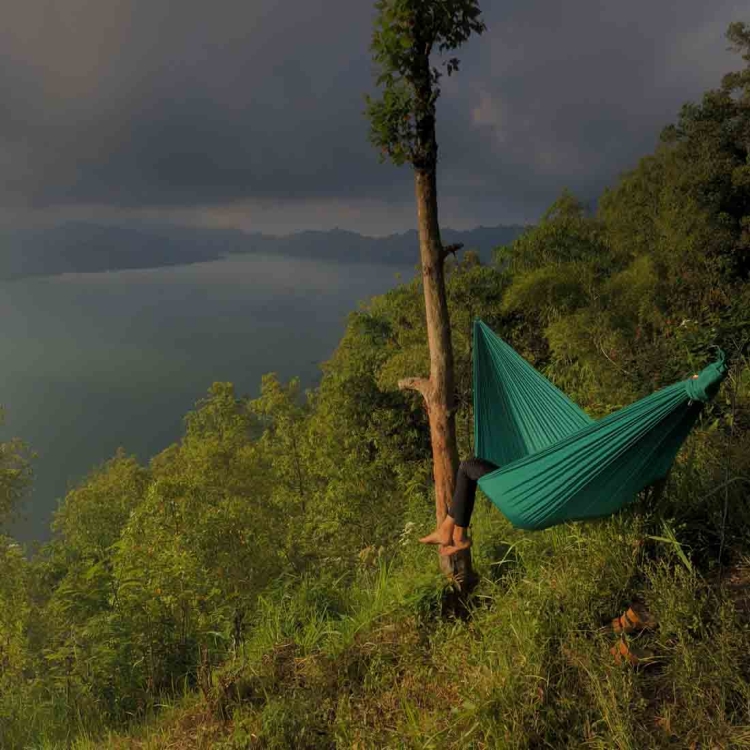 Hamak Ticket To The Moon Lightest Hammock - Forest/Green