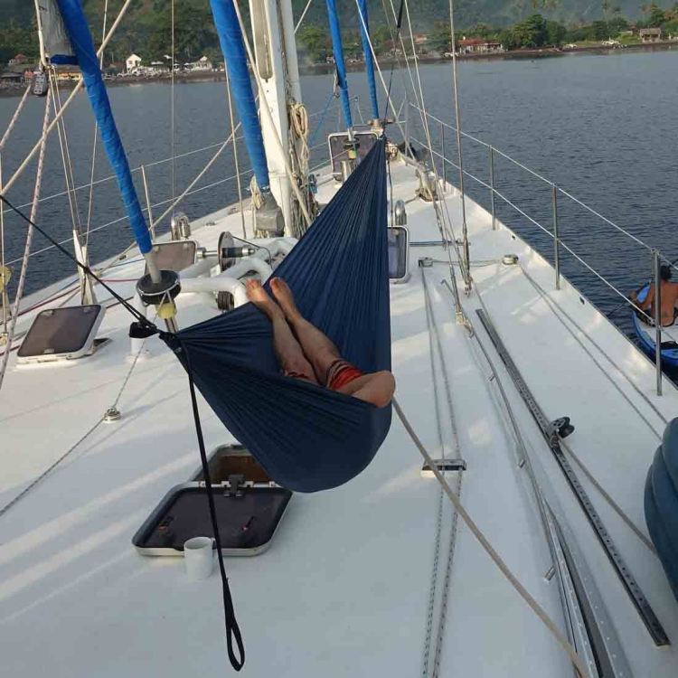 Hamak Ticket To The Moon Lightest Hammock - Navy Blue