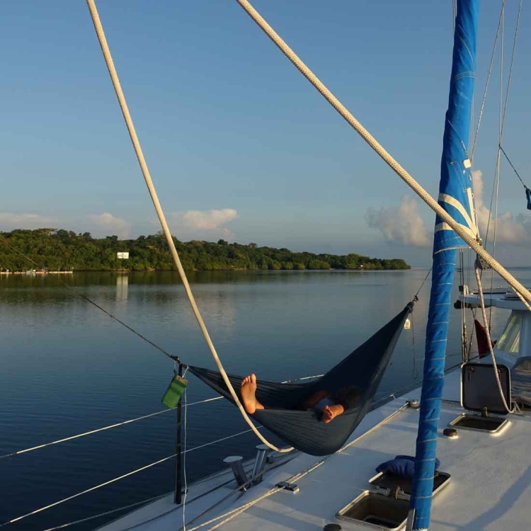 Hamak Ticket To The Moon Lightest Hammock - Navy Blue