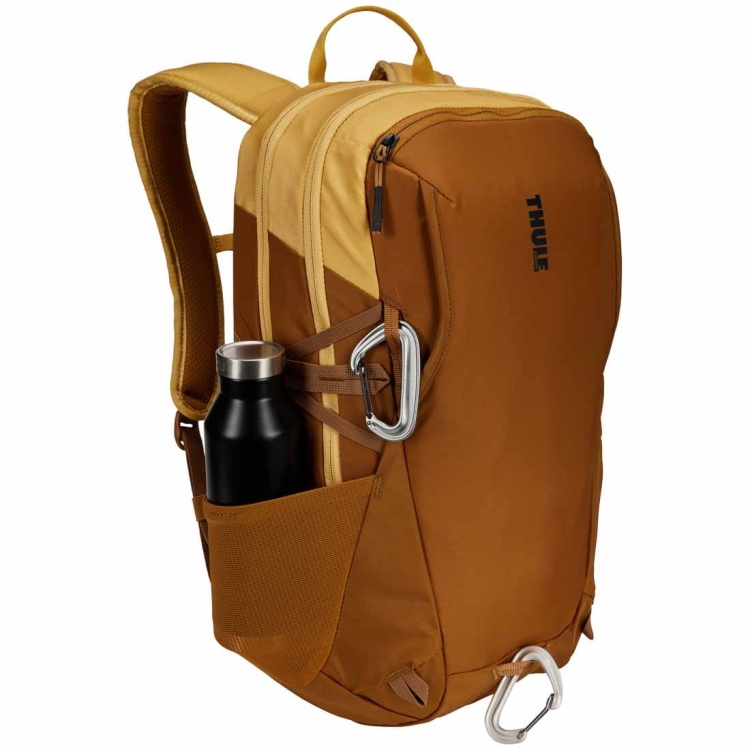 Dwukomorowy plecak miejski na laptopa Thule EnRoute 23L - Ochre/Golden