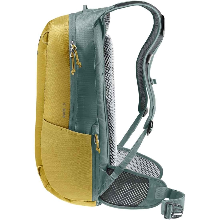 Lekki plecak rowerowy Deuter Race 16 - Turmeric Ivy