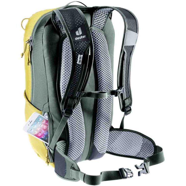 Lekki plecak rowerowy Deuter Race 16 - Turmeric Ivy