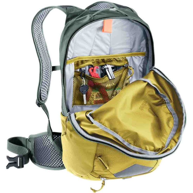 Lekki plecak rowerowy Deuter Race 16 - Turmeric Ivy