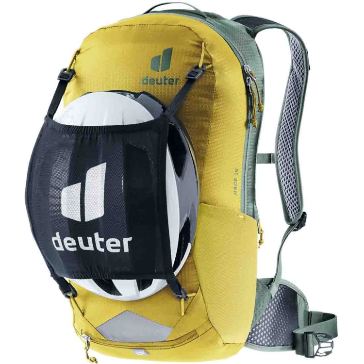 Lekki plecak rowerowy Deuter Race 16 - Turmeric Ivy