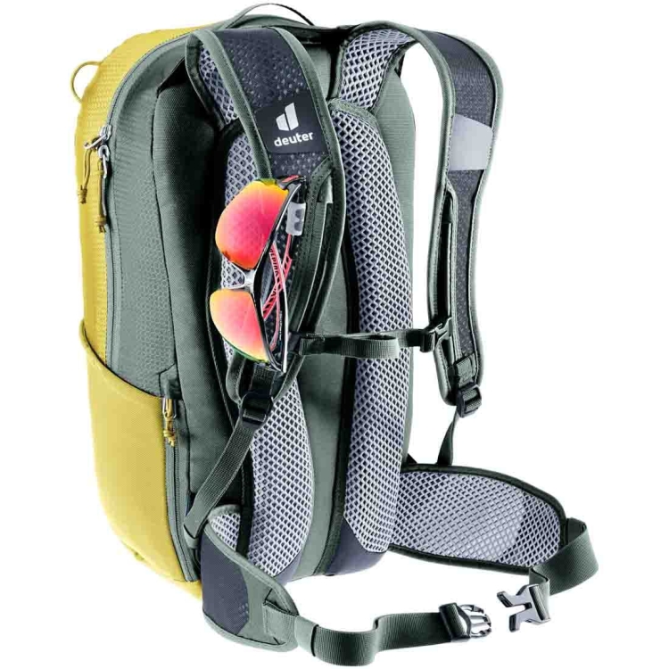 Lekki plecak rowerowy Deuter Race 16 - Turmeric Ivy