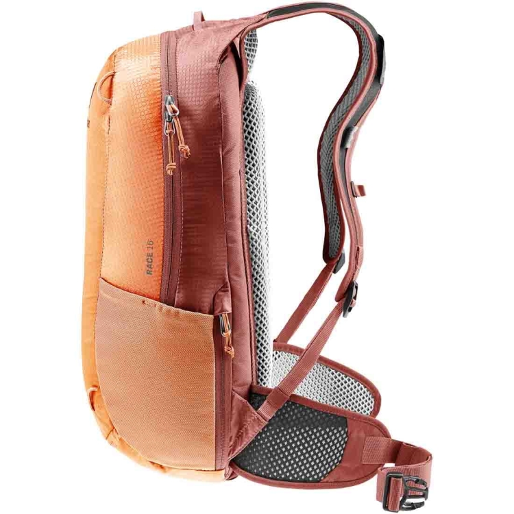 Lekki plecak rowerowy Deuter Race 16 - Chestnut Redwood