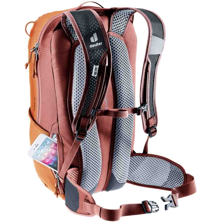 Lekki plecak rowerowy Deuter Race 16 - Chestnut Redwood