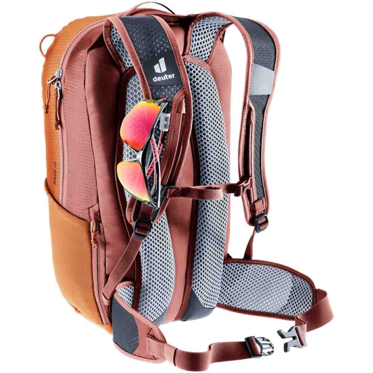 Lekki plecak rowerowy Deuter Race 16 - Chestnut Redwood