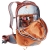 Lekki plecak rowerowy Deuter Race 16 - Chestnut Redwood