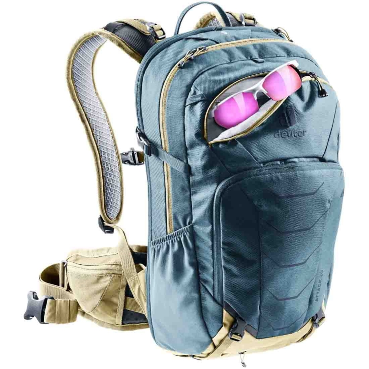 Plecak rowerowy z protektorem Deuter Attack 20 - Atlantic Desert